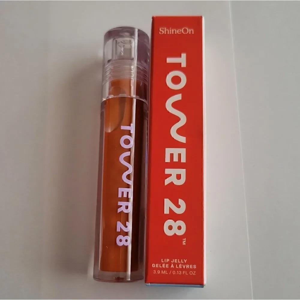 Tower 28 Shine on Jelly Lip Gloss in Fire